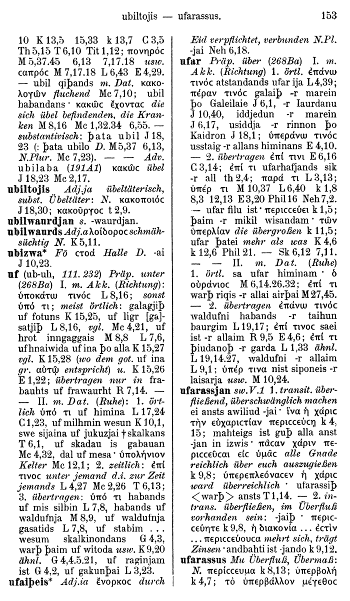 Wilhelm Streitberg 1910: Gotisch-Griechisch-Deutsches Wrterbuch p. 153.