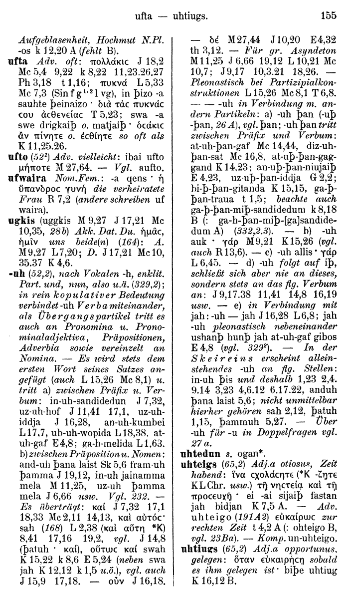 Wilhelm Streitberg 1910: Gotisch-Griechisch-Deutsches Wrterbuch p. 155.