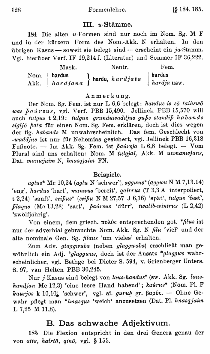 Wilhelm Streitberg 1920: Gotisches Elementarbuch p. 128.